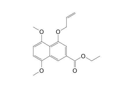 Ethyl 5,8-dimethoxy-4-(prop2-enyloxy)-2-naphthoate