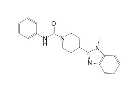 1-piperidinecarboxamide, 4-(1-methyl-1H-benzimidazol-2-yl)-N-phenyl-