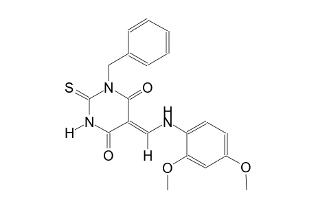 (5Z)-1-benzyl-5-[(2,4-dimethoxyanilino)methylene]-2-thioxodihydro-4,6(1H,5H)-pyrimidinedione