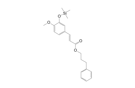 (E)-3-(4-methoxy-3-trimethylsilyloxy-phenyl)acrylic acid 3-phenylpropyl ester
