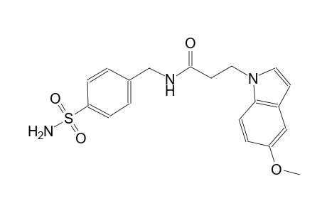1H-indole-1-propanamide, N-[[4-(aminosulfonyl)phenyl]methyl]-5-methoxy-