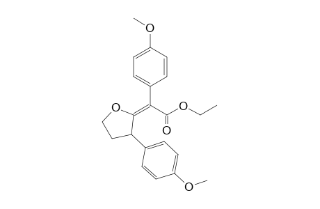 (2E)-2-(4-methoxyphenyl)-2-[3-(4-methoxyphenyl)-2-oxolanylidene]acetic acid ethyl ester