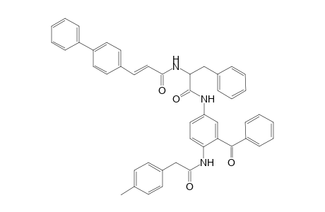 N-{1-[3'-Benzoyl-4'-(p-tolylacetylamino)phenylcarbamoyl]-2'-phenylethyl}-3-[(biphenyl-4"-yl)-acrylamide