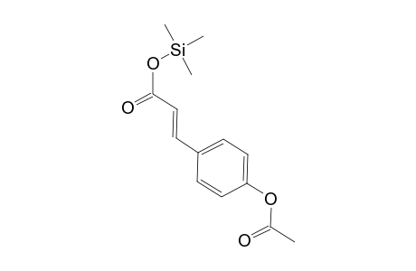 Coumaric acid <p-acetoxy->, mono-TMS