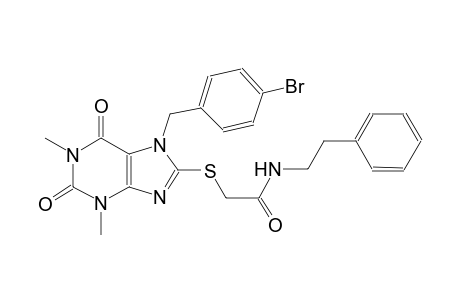 acetamide, 2-[[7-[(4-bromophenyl)methyl]-2,3,6,7-tetrahydro-1,3-dimethyl-2,6-dioxo-1H-purin-8-yl]thio]-N-(2-phenylethyl)-
