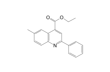 6-methyl-2-phenylcinchoninic acid, ethyl ester