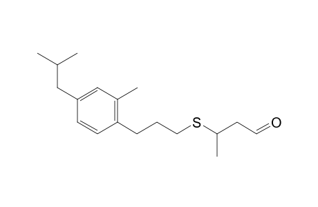 3-((3-(4-lsobutyl-2-methylphenyl)propyl)thio)butanal