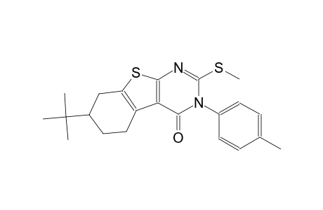 7-tert-butyl-3-(4-methylphenyl)-2-(methylsulfanyl)-5,6,7,8-tetrahydro[1]benzothieno[2,3-d]pyrimidin-4(3H)-one