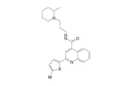 2-(5-bromo-2-thienyl)-N-[3-(2-methyl-1-piperidinyl)propyl]-4-quinolinecarboxamide