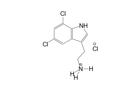 2-(5,7-dichloro-1H-indol-3-yl)ethanaminium chloride