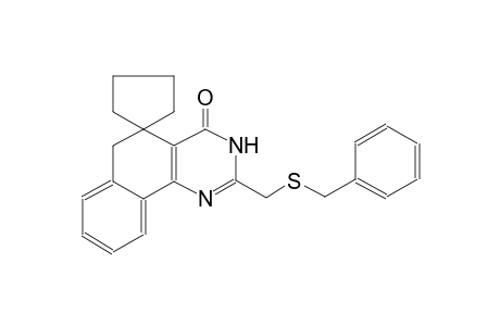 2-((benzylthio)methyl)-3H-spiro[benzo[h]quinazoline-5,1'-cyclopentan]-4(6H)-one