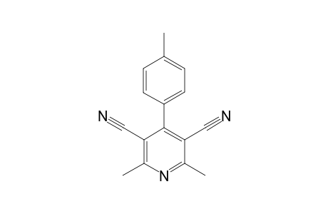 2,6-Dimethyl-4-(4-methylphenyl)pyrridine-3,5-dicarbonitrile