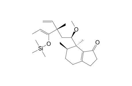 1H-Inden-1-one, 7-[3-ethenyl-1-methoxy-3-methyl-4-[(trimethylsilyl)oxy]-4-hexenyl]-2,3,4,5,6,7-hexahydro-6,7-dimethyl-, [6R-[6.alpha.,7.alpha.(1R*,3S*,4Z)]]-
