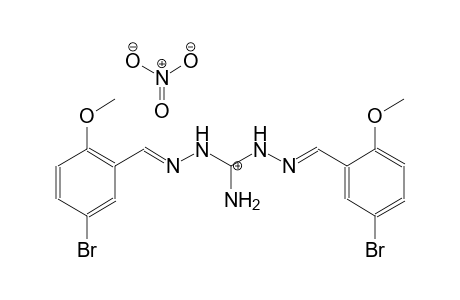 aminobis[(E)-2-[(5-bromo-2-methoxyphenyl)methylidene]hydrazin-1-yl]methylium nitrate