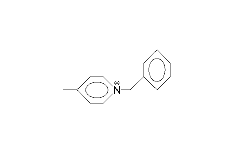 1-Benzyl-4-methyl-pyridinium cation