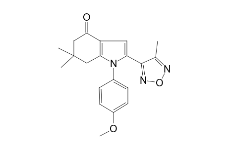 1-(4-Methoxy-phenyl)-6,6-dimethyl-2-(4-methyl-furazan-3-yl)-1,5,6,7-tetrahydro-indol-4-one