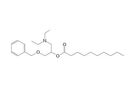 2-(benzyloxy)-1-[(diethylamino)methyl]ethyl decanoate