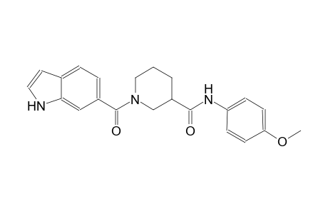 3-piperidinecarboxamide, 1-(1H-indol-6-ylcarbonyl)-N-(4-methoxyphenyl)-