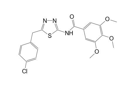 N-[5-(4-chlorobenzyl)-1,3,4-thiadiazol-2-yl]-3,4,5-trimethoxybenzamide