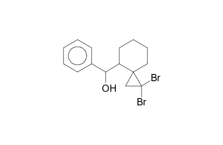 Spiro[2.5]octane-4-methanol, 1,1-dibromo-.alpha.-phenyl-