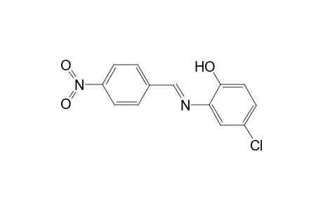 4-Chloro-2-([(E)-(4-nitrophenyl)methylidene]amino)phenol