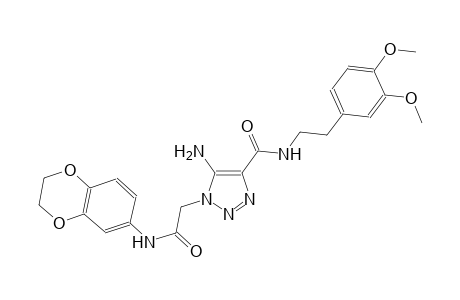 5-amino-1-[2-(2,3-dihydro-1,4-benzodioxin-6-ylamino)-2-oxoethyl]-N-[2-(3,4-dimethoxyphenyl)ethyl]-1H-1,2,3-triazole-4-carboxamide