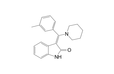 3-[1-(3-Methylphenyl)-1-(piperidin-1-yl)meth-(Z)-ylidene]indolin-2-one
