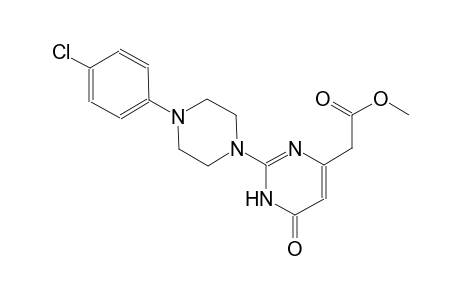 4-pyrimidineacetic acid, 2-[4-(4-chlorophenyl)-1-piperazinyl]-1,6-dihydro-6-oxo-, methyl ester