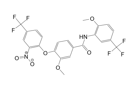 3-Methoxy-N-(2-methoxy-5-trifluoromethyl-phenyl)-4-(2-nitro-4-trifluoromethyl-phenoxy)-benzamide