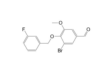 benzaldehyde, 3-bromo-4-[(3-fluorophenyl)methoxy]-5-methoxy-