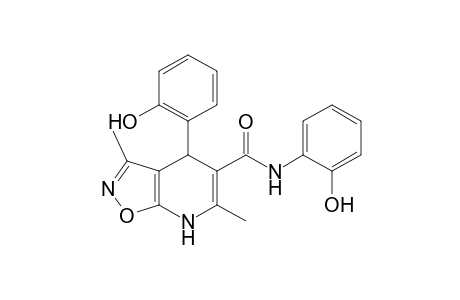 N,4-Bis(2-hydroxyphenyl)-3,6-dimethyl-4,7-dihydroisoxazolo[5,4-b]pyridine-5-carboxamide