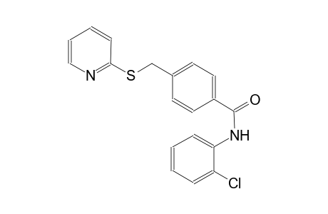 N-(2-chlorophenyl)-4-[(2-pyridinylsulfanyl)methyl]benzamide