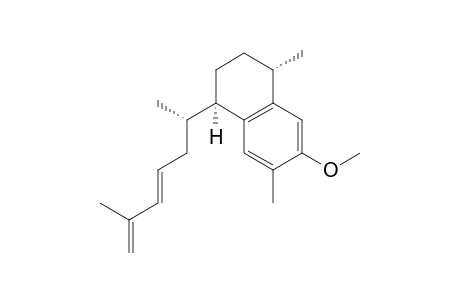 (1R,4S)-6-Methoxy-4,7-dimethyl-1-((S,E)-6-methylhepta-4,6-dien-2-yl)-1,2,3,4-tetrahydronaphthalene