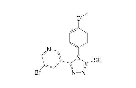 4H-1,2,4-triazole-3-thiol, 5-(5-bromo-3-pyridinyl)-4-(4-methoxyphenyl)-