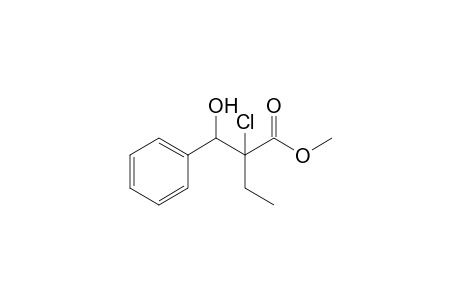 2-Chloro-2-[hydroxy(phenyl)methyl]butanoic acid methyl ester
