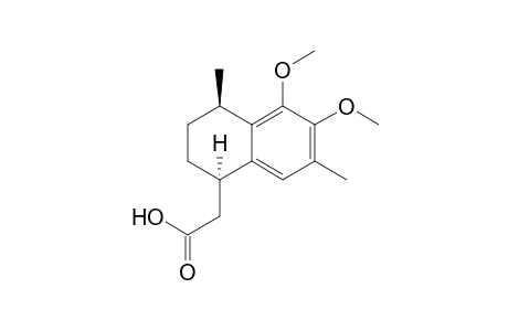 2-[(1R,4R)-5,6-dimethoxy-4,7-dimethyl-1,2,3,4-tetrahydronaphthalen-1-yl]acetic acid