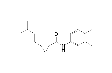 2-(3-Methyl-butyl)-cyclopropanecarboxylic acid (3,4-dimethyl-phenyl)-amide