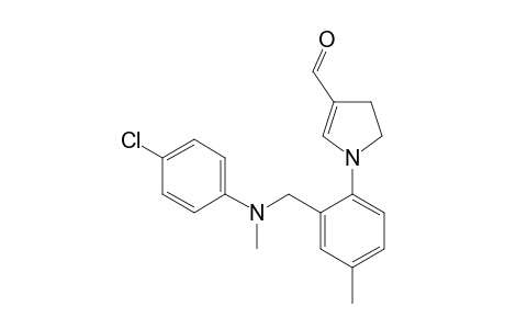 3-Formyl-1-[2-[N'-(4-chlorophenyl)-N'-methylaminomethyl]-4-methylphenyl]-4,5-dihydropyrrole