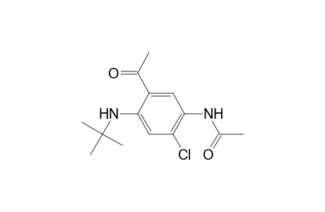 N-[4-(tert-butylamino)-2-chloranyl-5-ethanoyl-phenyl]ethanamide