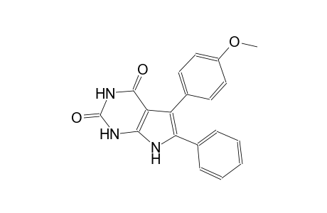 1H-pyrrolo[2,3-d]pyrimidine-2,4(3H,7H)-dione, 5-(4-methoxyphenyl)-6-phenyl-