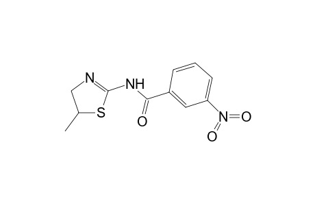 Benzenecarboxamide, 3-nitro-, N-(5-methyl-2-thiazolin-2-yl)-