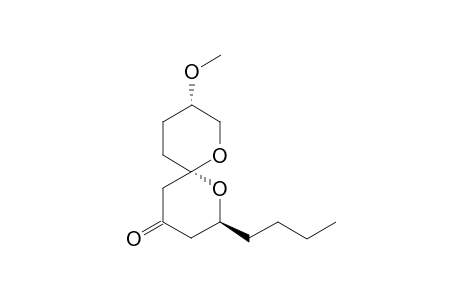 (2S,6S,9S)-2-Butyl-9-methoxy-1,7-dioxaspiro[5.5]undecan-4-one