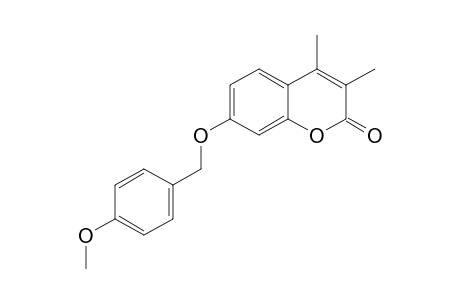 2H-1-Benzopyran-2-one, 7-[(4-methoxyphenyl)methoxy]-3,4-dimethyl-
