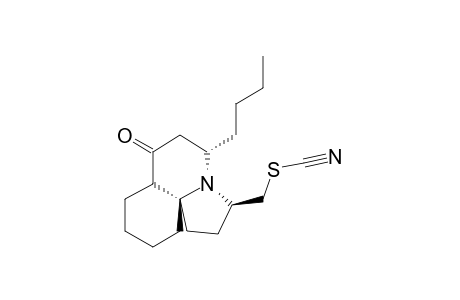 CYLINDRICINE-G;REL-(3R,4R,5S,7AR,11AR)-5-BUTYL-3-THIOCYANATOMETHYLPERHYDROPYRROLO-[2,1-J]-QUINOLIN-7-ONE