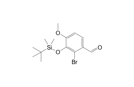 2-Bromanyl-3-[tert-butyl(dimethyl)silyl]oxy-4-methoxy-benzaldehyde