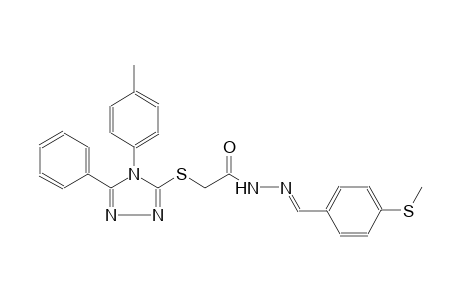 acetic acid, [[4-(4-methylphenyl)-5-phenyl-4H-1,2,4-triazol-3-yl]thio]-, 2-[(E)-[4-(methylthio)phenyl]methylidene]hydrazide