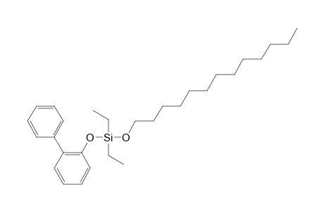 Silane, diethyl(2-phenylphenoxy)tridecyloxy-