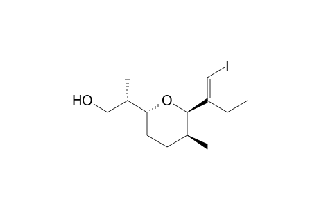 (2S)-2-[(2R,5S,6R)-6-[(1E)-1-(iodomethylene)propyl]-5-methyl-tetrahydropyran-2-yl]propan-1-ol