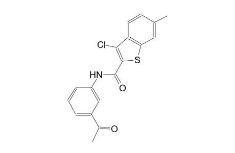 benzo[b]thiophene-2-carboxamide, N-(3-acetylphenyl)-3-chloro-6-methyl-
