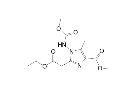 Methyl 2-(2-ethoxy-2-oxoethyl)-1-[(methoxycarbonyl)amino]-5-methyl-1H-imidazole-4-carboxylate
